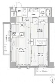 グランシャルール武蔵境 401 間取り図