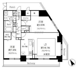 サンクレール荒川ブランガーデン 1805 間取り図