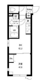 コンポジット千駄木ヒルトップ 301 間取り図