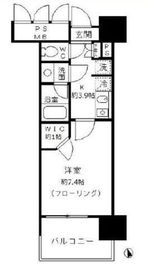 フォンテーヌ芝浦 1007 間取り図