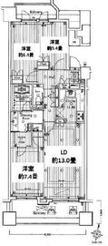 グランフォート用賀 12階 間取り図