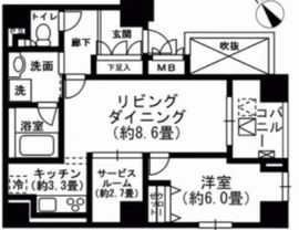 リヴシティ門前仲町 5階 間取り図