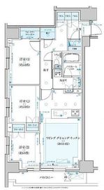 クリオ横濱桜木町ミッドグレイス 7階 間取り図