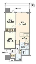 リビオタワー羽沢横浜国大 8階 間取り図