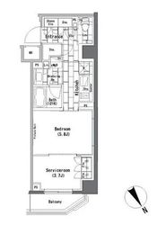 ザ・パークハビオ横浜山手 4階 間取り図