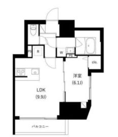 WHARF駒込 304 間取り図