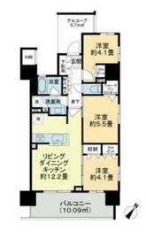 イニシア横濱蒔田駅前 9階 間取り図