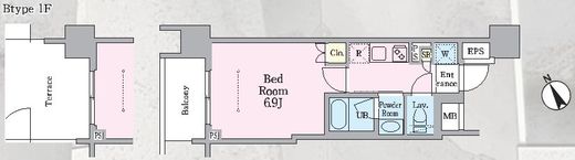 ラグゼナ磯子 902 間取り図