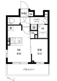 コンポジット千駄木ヒルトップ 501 間取り図