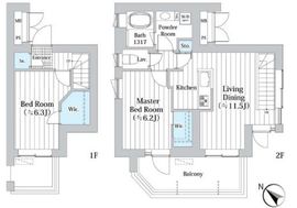 パークトトロス 202 間取り図