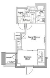 ザ・パークハビオ横浜関内 1305 間取り図