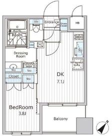 ビエラコート日本橋久松町 904 間取り図