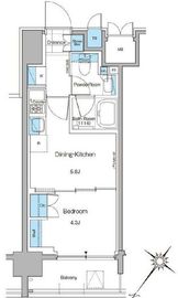 ルフォンプログレ西大井プレミア 213 間取り図