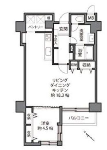 ドミール南青山 7階 間取り図