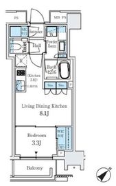 パークホームズ西小山 3階 間取り図