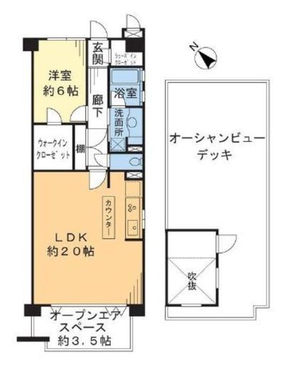 グランシティ湘南海岸マリナージュスクエア 5階 間取り図