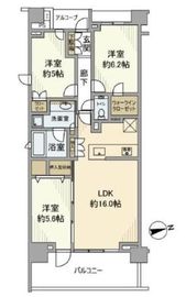 プラウド上北沢ディアージュ 7階 間取り図