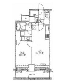 グローリオタワー横浜元町 5階 間取り図