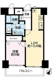 朝日広尾マンション 6階 間取り図