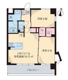 ユンパーク木場 403 間取り図