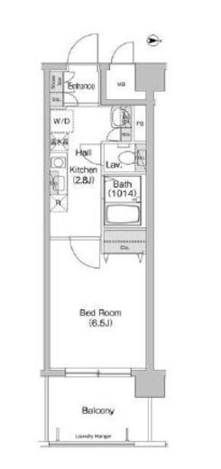 コンフォリア東品川 306 間取り図