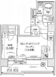 アイルイムーブル日本橋 14階 間取り図