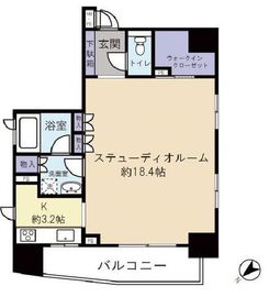 クオス銀座エスト・プルミエ 5階 間取り図