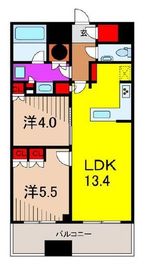 勝どきザ・タワー 15階 間取り図