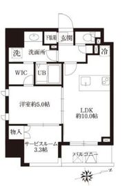 レジディア大森2 806 間取り図