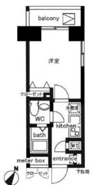 レジディア日本橋人形町2 808 間取り図