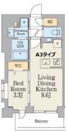 クレストコート大岡山 305 間取り図