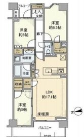 プラウド桜新町 4階 間取り図