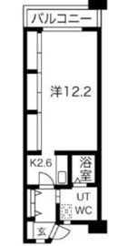 シティコート目黒 3-317 間取り図