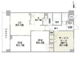 エルデンシア中野 1階 間取り図