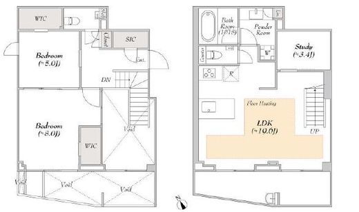 LUMIEC suite EBISU (ルミークスイート恵比寿) 101 間取り図