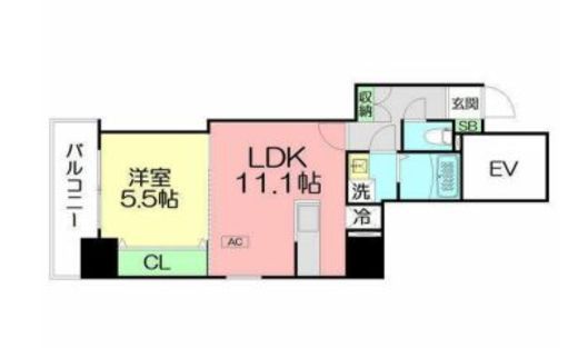 GARBO FUJISAWA 302 間取り図