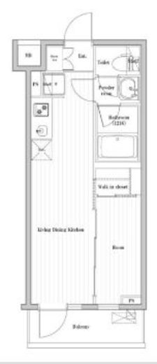 四谷三丁目ステーションレジデンス 205 間取り図