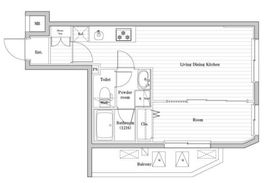 四谷三丁目ステーションレジデンス 208 間取り図