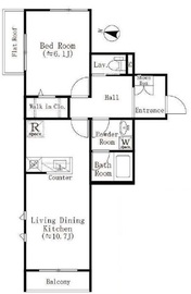 グロリアス新江古田 203 間取り図