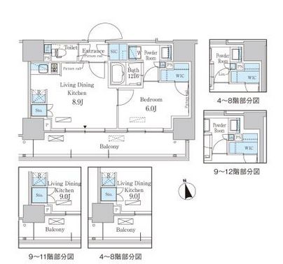 パークアクシス東陽町・親水公園 811 間取り図