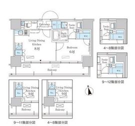 パークアクシス東陽町・親水公園 811 間取り図