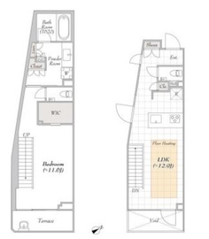 LUMIEC suite EBISU (ルミークスイート恵比寿) 102 間取り図