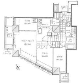 品川タワーレジデンス 3階 間取り図