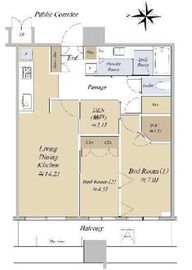 パークタワーグランスカイ 13階 間取り図