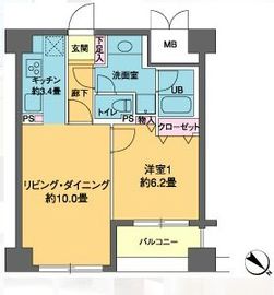 カスタリア茅場町 907 間取り図