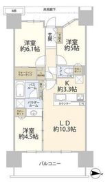 シティテラス東陽町 8階 間取り図