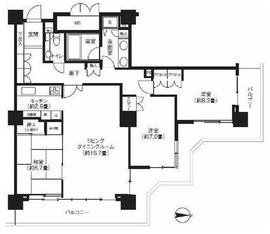 サンクォーレタワー 24階 間取り図