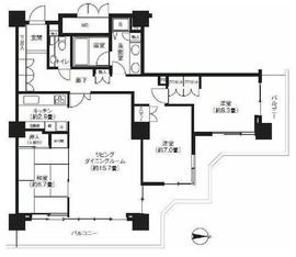 サンクォーレタワー 24階 間取り図