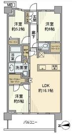 プラウド練馬中村橋マークス 4階 間取り図