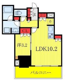 ブリリアタワー池袋West 13階 間取り図